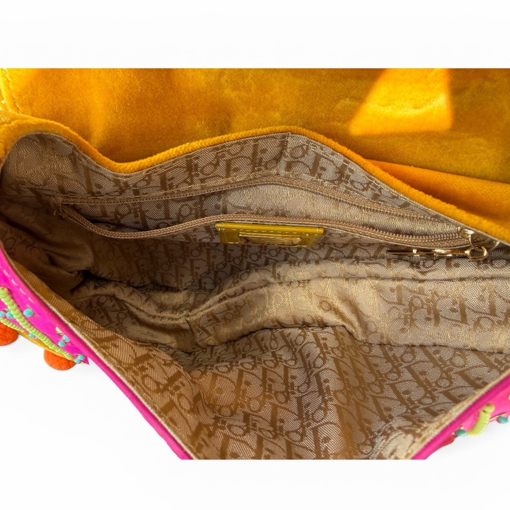 Vintage Christian Dior FW02 Pom Pom Saddle Bag — runway limited edition - Picture 9 of 12